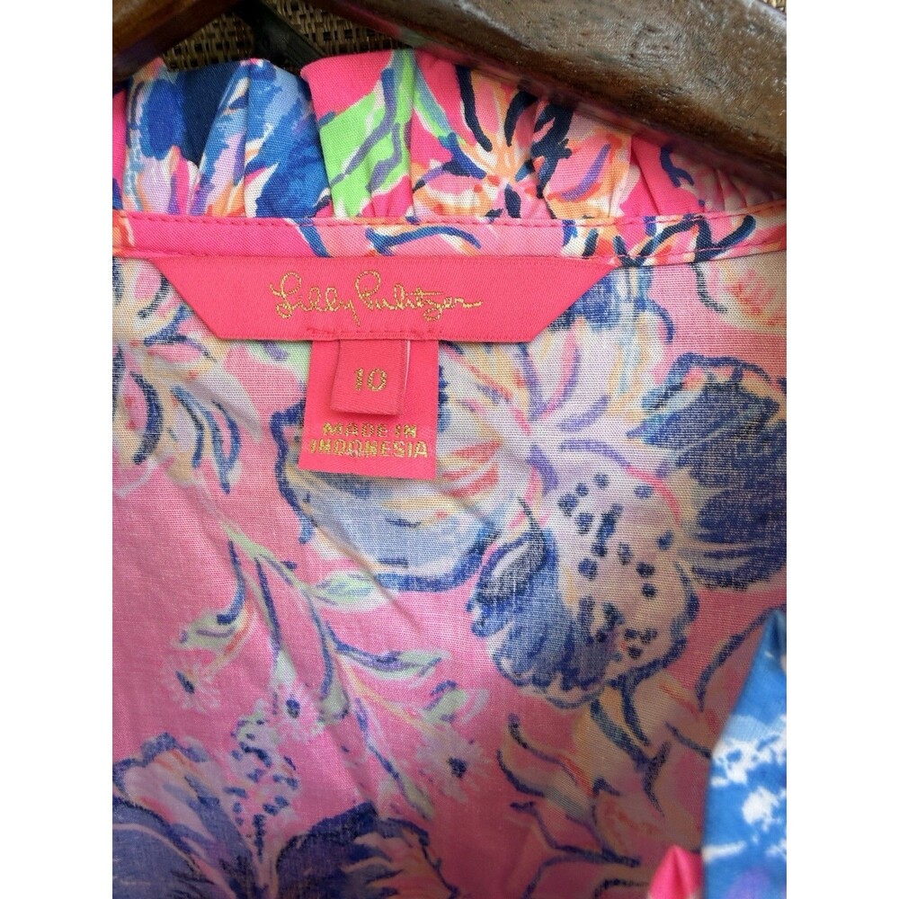 Lilly Pulitzer Marilisa Stretch Midi Dress Size 10 Last Bud Not Least #009730 - Picture 6 of 10